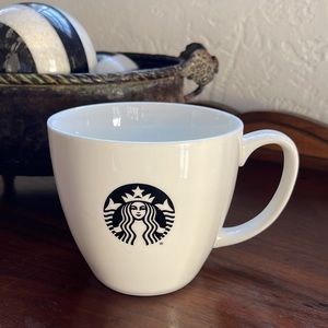 Starbucks 2015 Black & White Mermaid Logo Coffee Mug